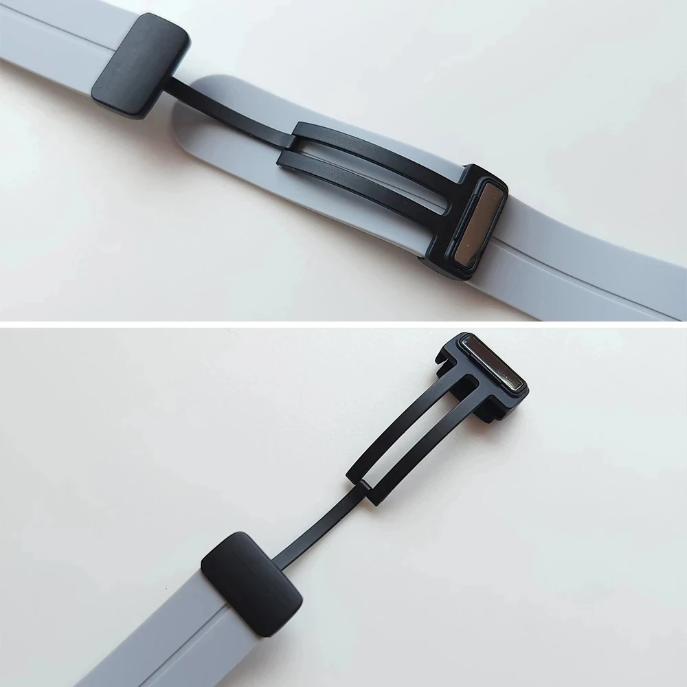 Correa de silicona con hebilla magnética de 20mm y 22mm para Huami Amazfit BALANCE/Bip 5 3 Pro, pulsera para Amazfit GTR 4 GTR3 Pro/GTS 2 2e - imagen 4