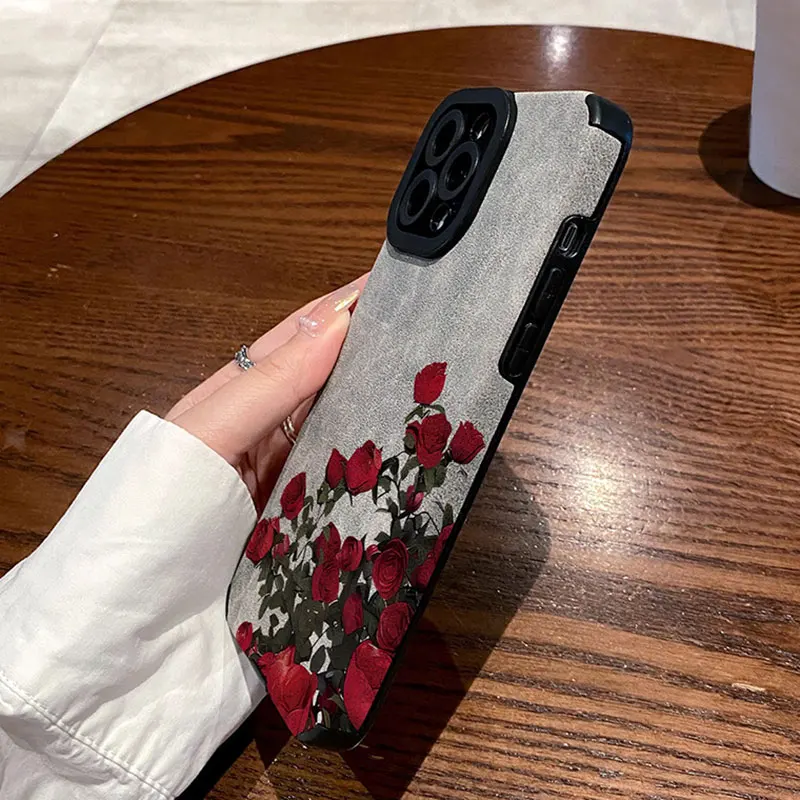 Para Funda iphone 17 15 14 13 12 11 Pro 16Pro Max mini 17Air 17Promax iphone16 Funda flor Fundas para teléfono - imagen 5