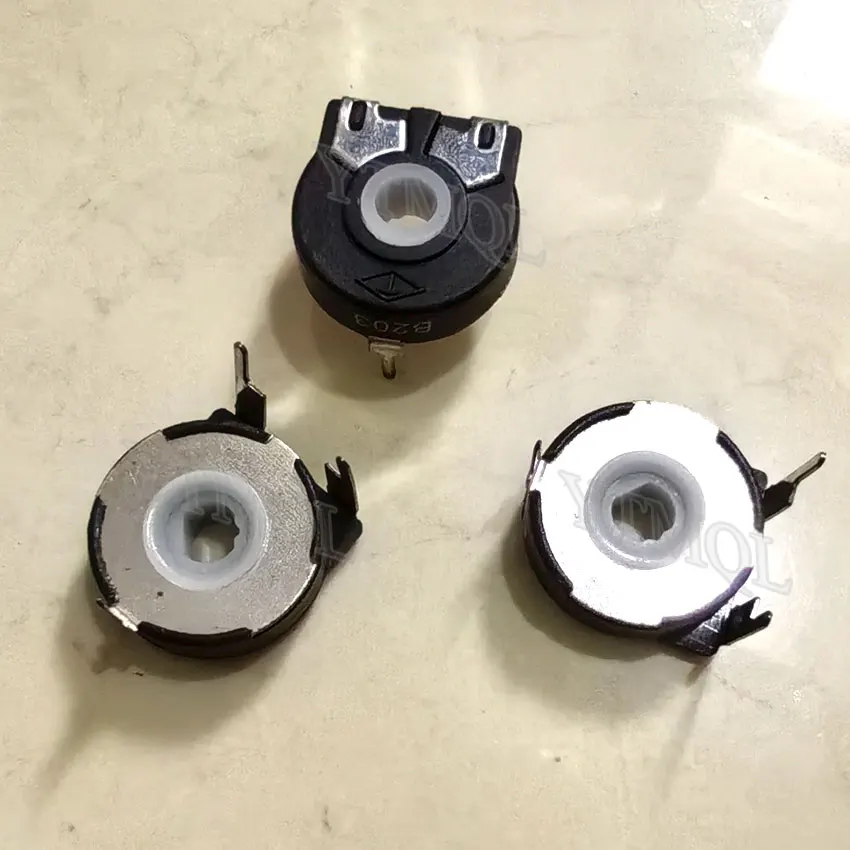 2 uds PT15 resistencia ajustable 1K 2K 5K 10K 20K 50K 100K 500K agujero elíptico conector de potenciómetro Horizontal - imagen 4