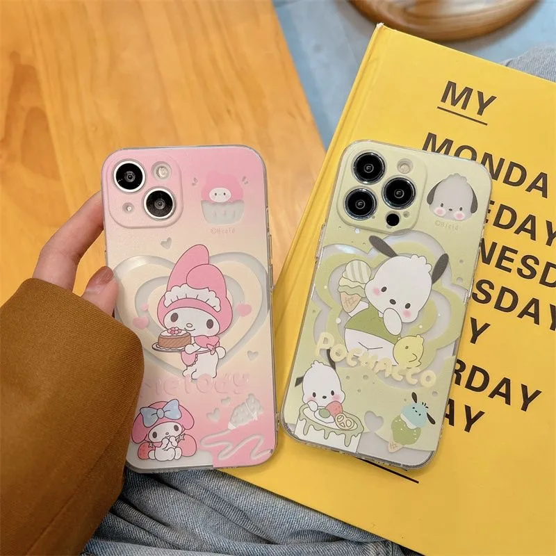 Kuromi-Funda de teléfono Cinnamoroll para iPhone, carcasa transparente para iPhone 16, 15, 14, 13, 12, 11, Mini Pro Max, X, XR, XSMax, 7, 8 Plus, SE20 - imagen 4