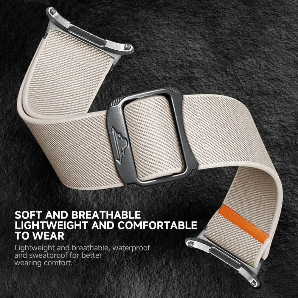 Correa de nailon con lazo elástico para Samsung Galaxy Watch Ultra 2025, Correa trenzada sin huecos para Samsung Galaxy Watch Ultra de 47mm - imagen 2