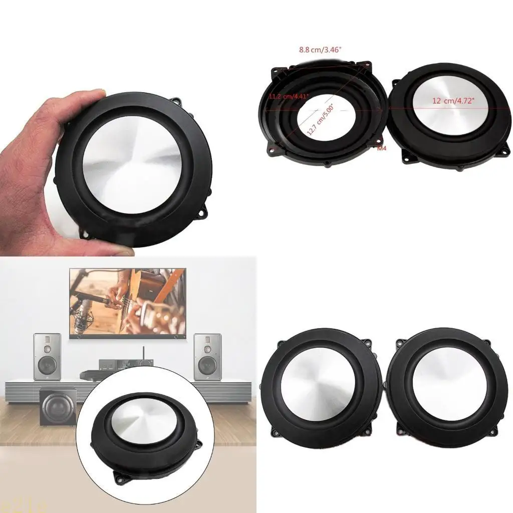 E21E 4 pulgadas Radiador pasivo Subwoofer altavoz vibración membrana metal