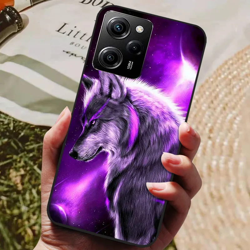 Para Xiaomi Poco X5 5G funda León Tigre gato negro silicona suave contraportada fundas para Poco X5 Pro funda Coque POCOX5 X5Pro - imagen 4