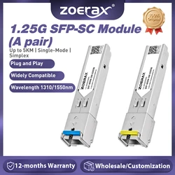 Módulo SFP BiDi ZoeRax SC Monomodo – Compatible Cisco Mikrotik