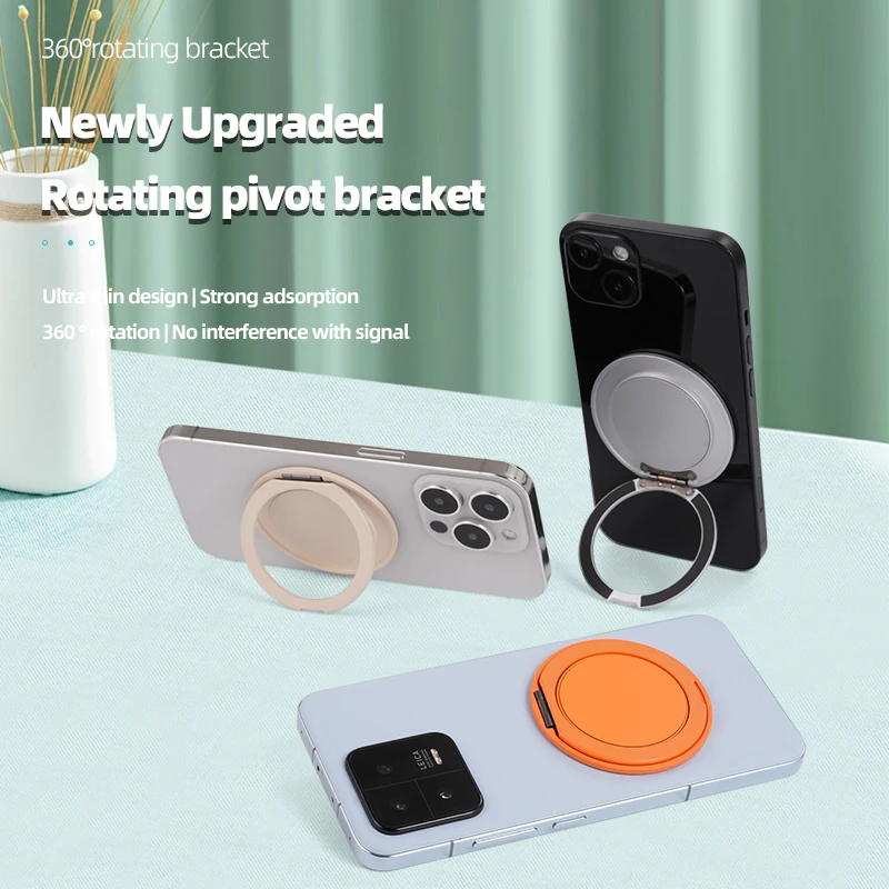 Soporte para teléfono móvil con purpurina, anillo con agarre, espejo redondo, soporte para teléfono móvil para iPhone, Samsung, Xiaomi, soporte Universal para teléfono