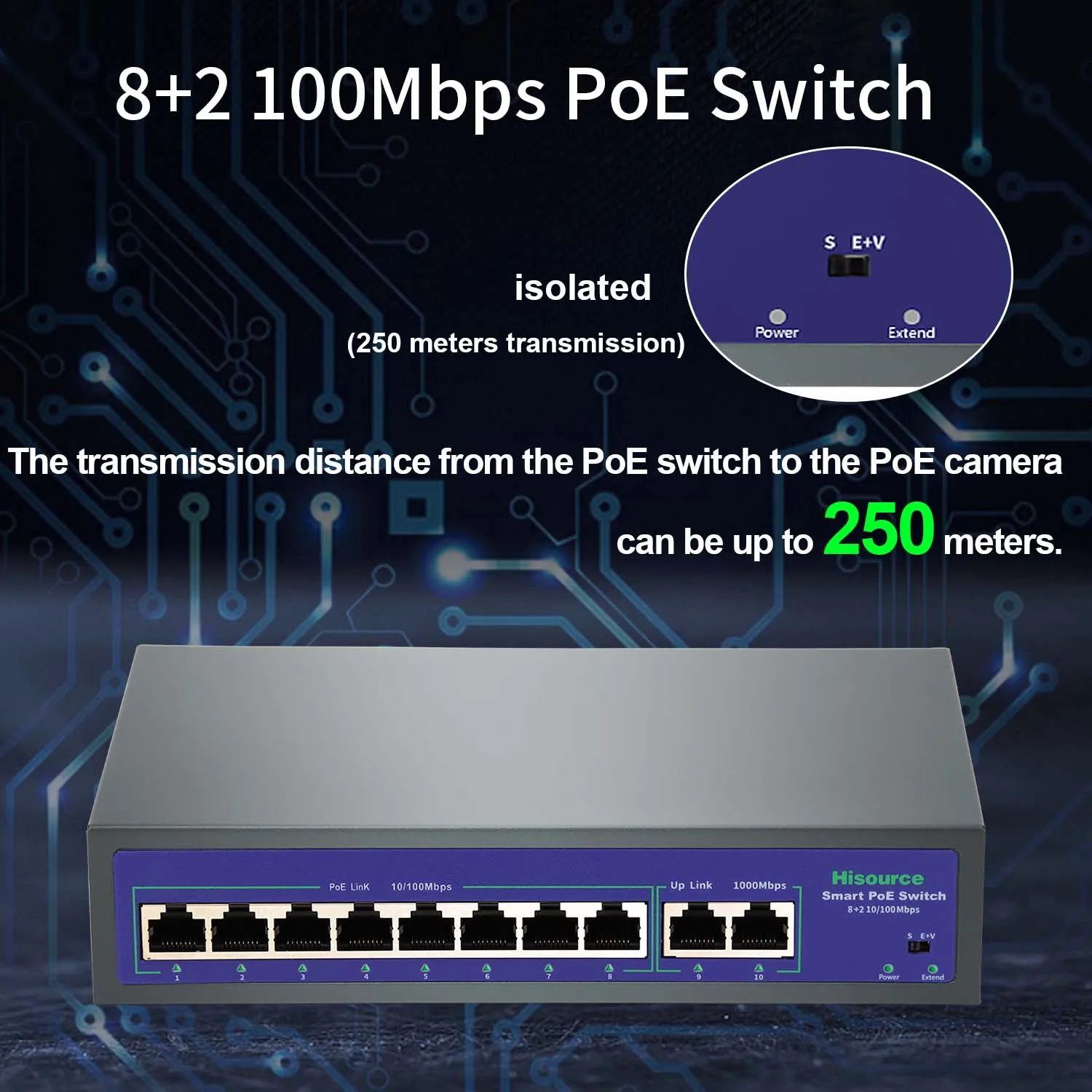 Switch PoE Gigabit 8 Puertos 120W - VLAN - imagen 5