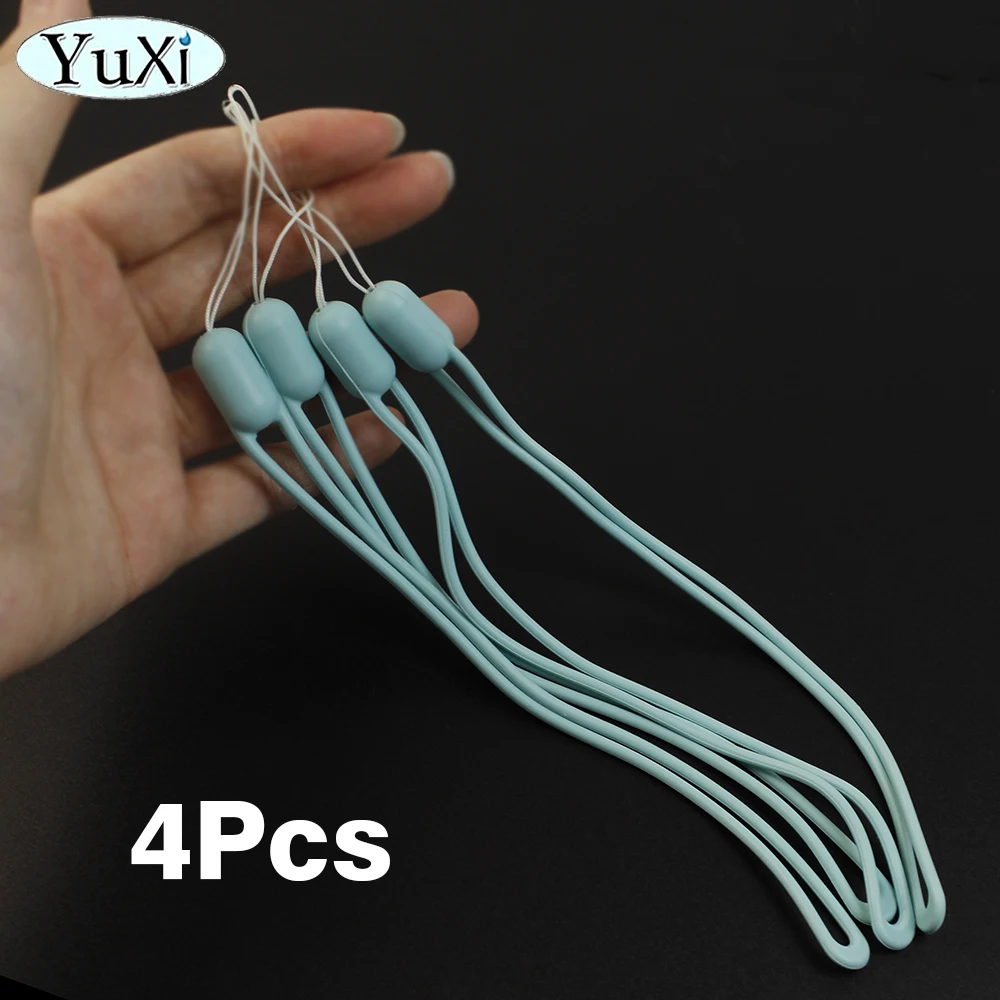 Correas de muñeca de 4 piezas, cordón de mano, dijes de silicona para teléfono móvil, cable USB, cadena, tarjeta de identificación, llavero, cuerda colgante, botellas de agua - imagen 2