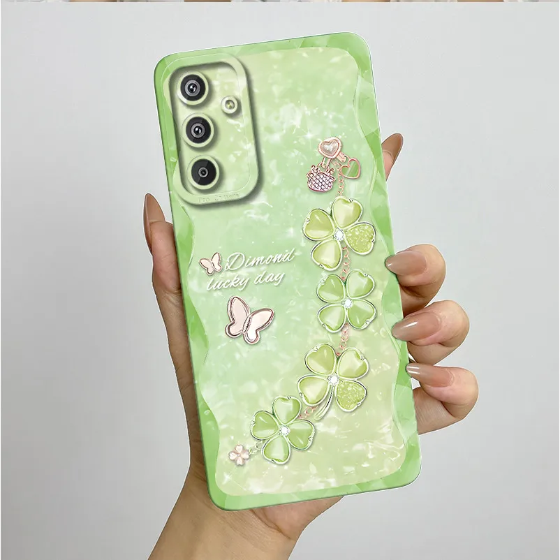 Para Samsung M15 F15 5G funda de teléfono moda estilo estético suave silicona líquida a prueba de golpes Fundas protectoras traseras antideslizantes - imagen 3