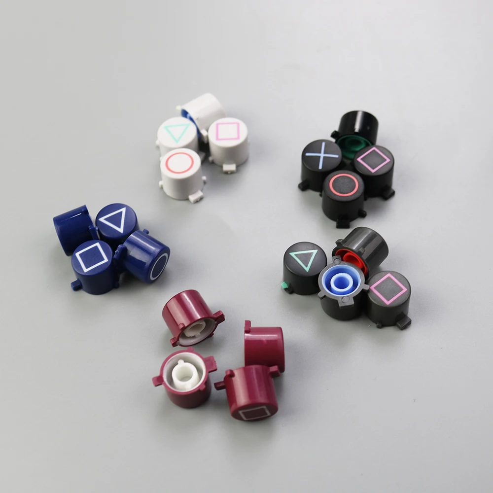YUXI botón ABXY para PS4 Slim Pro Controller, piezas de reparación, círculo, cuadrado, triángulo, 1 Juego - imagen 3