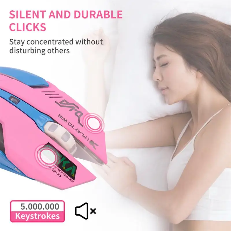 Ratones mecánicos silenciosos con cable para juegos, 6 botones, diseño moderno, elementos de juego Overwatch de DPI ajustables, ratón para jugadores con luz ﻿ - imagen 5