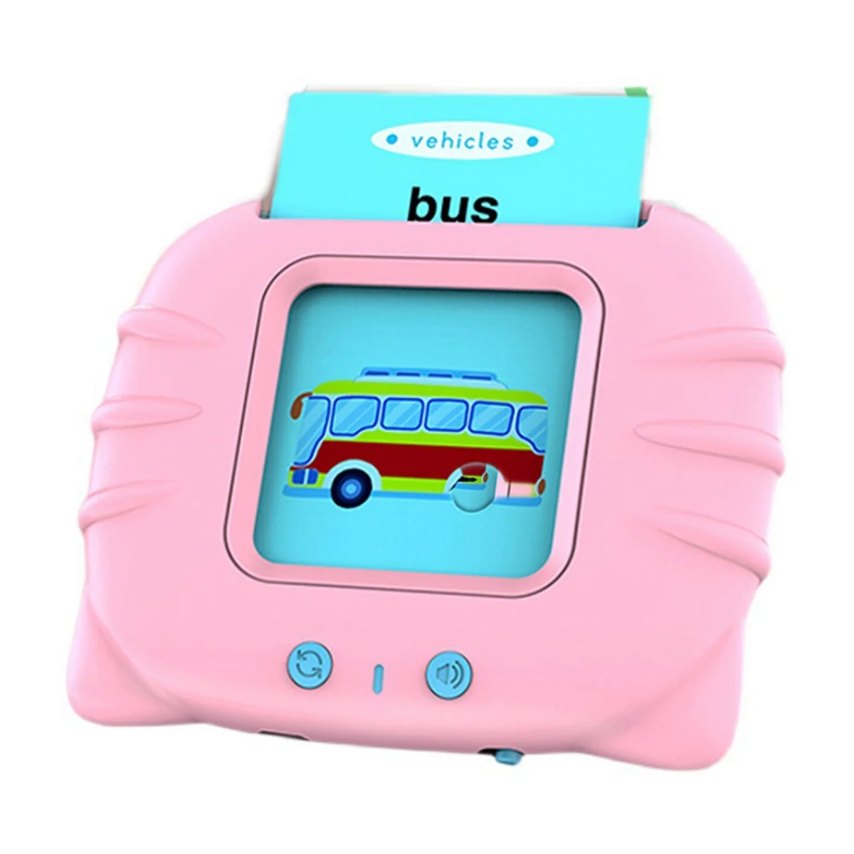 SUPER HOT Learning Talking Flash Cards Máquina de lectura de aprendizaje para bebés, rosa - imagen 5
