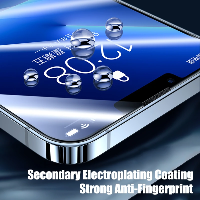 Protector de pantalla de vidrio templado para iPhone, Protector de pantalla antiexplosión para iPhone 14, 13, 12, 11 Pro Max, 7, 8 Plus, X, XR, XS Max, 4 unidades - imagen 4