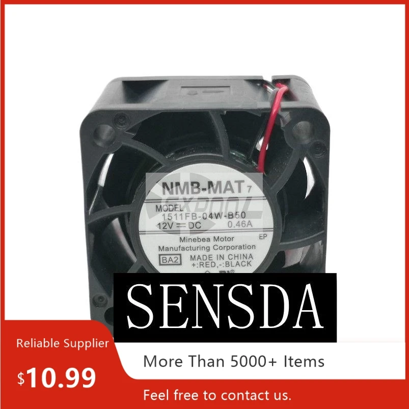 2 uds para NMB 1511FB-04W-B50 38x38x28mm 12V 0.46A ventilador de refrigeración Axial de doble bola para servidores - imagen 2