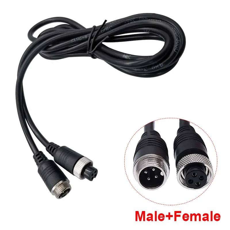 Conectores GX12 con cable de PVC de 2m GX12-2pin 3pin 4pin cable de extensión de junta a tope enchufe macho a hembra diámetro del cable 6,7mm - imagen 3