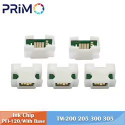 Chip de cartucho de tinta PFI120 PFI-120 de 5 colores con Base para impresora Canon TM200 TM205 TM300 TM305 TM 200 205 300 305