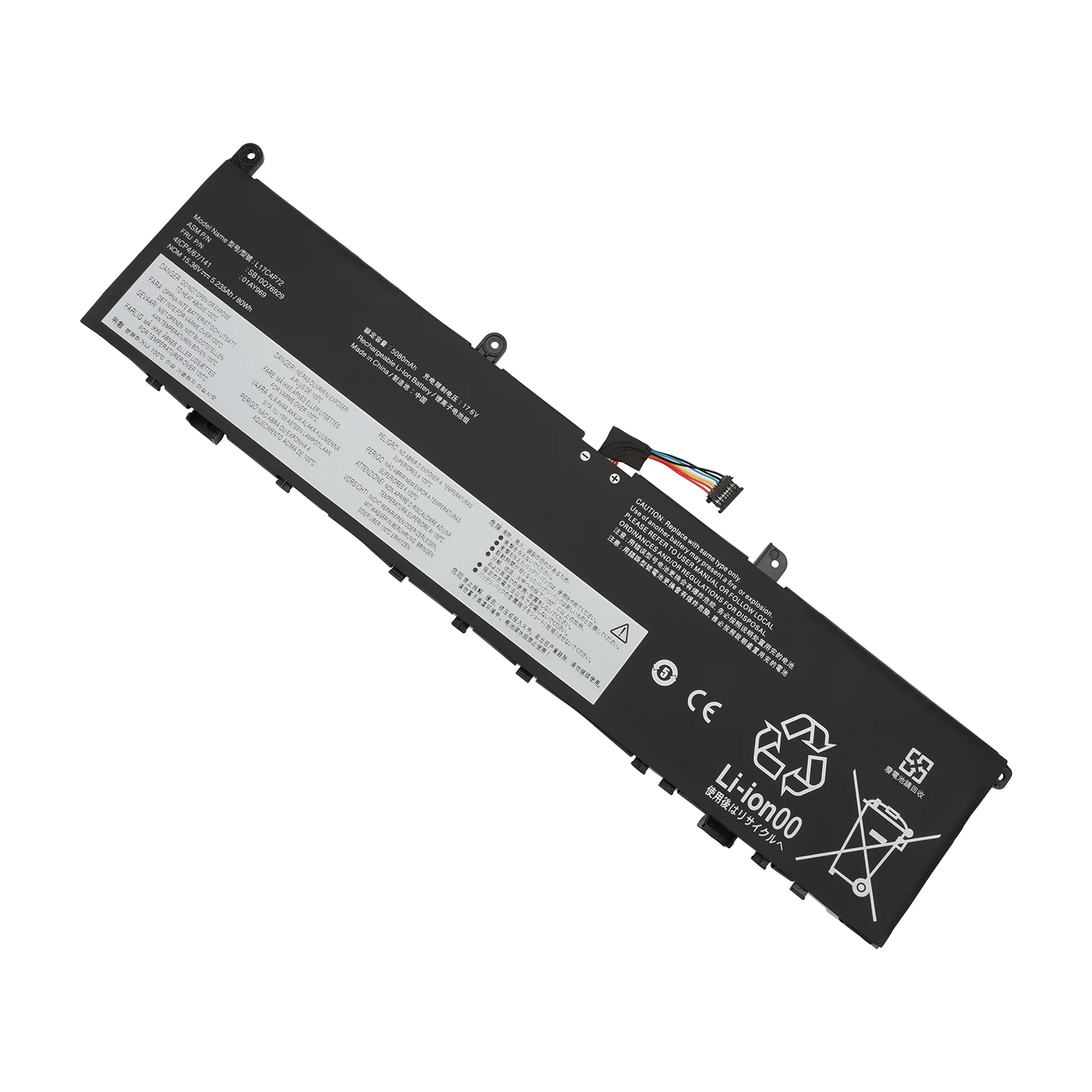 YOOFAN0-batería para ordenador portátil, pila para Lenovo ThinkPad P1 GEN2-20QT 20MD,X1 EXTREME-20MG 01AY969 01AY968, L17M4P72 L17C4P72 01YU911 - imagen 4
