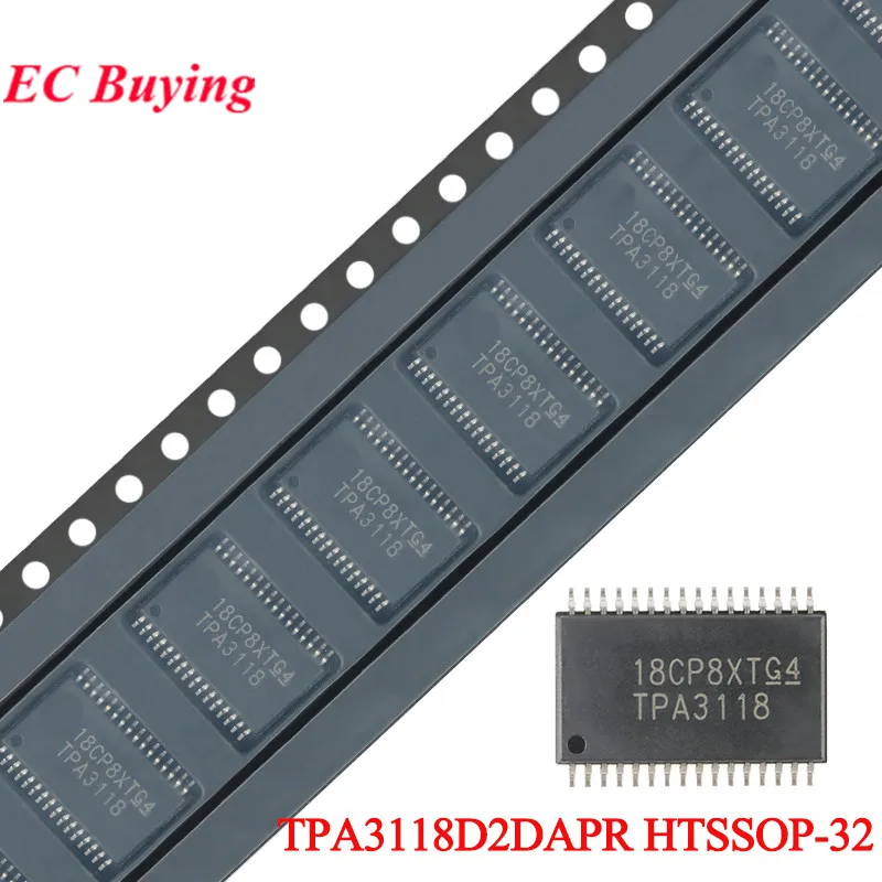 10pcs/1pc TPA3118 TPA3118D TPA3118D2 TPA3118D2DAPR HTSSOP-32 Mono Class D Audio Amplifier Chip IC New Original