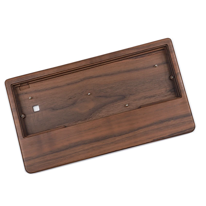 Carcasa de teclado mecánico de madera de nogal, carcasa de una pieza 61 64 Minila, personalización USB, ergonómico, accesorios de reposamanos, regalo DIY - imagen 5