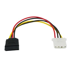 Cable de alimentación SATA a Molex de 4 pines para HDD/SSD