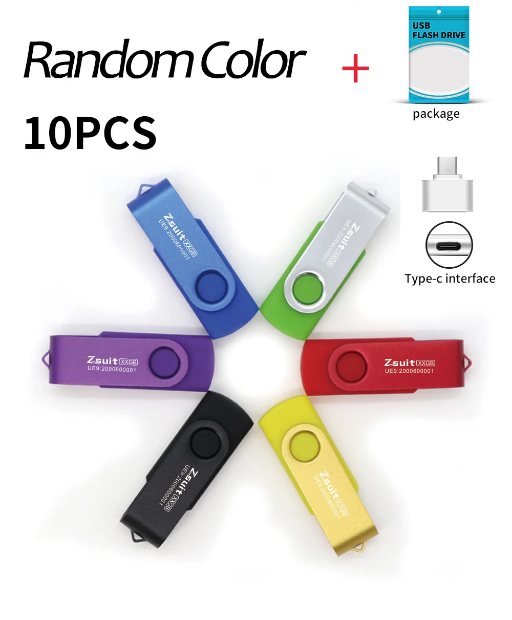 Unidades de flash de color aleatorias