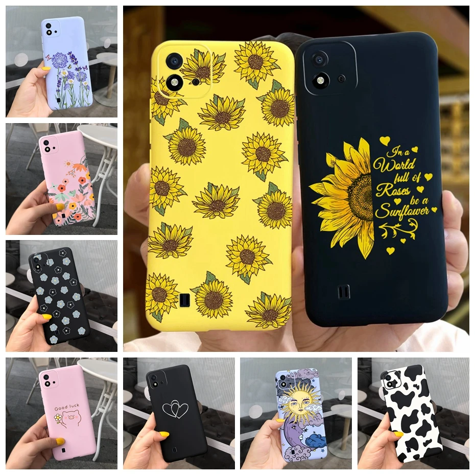 Funda trasera de silicona para Realme C11 2021, carcasa suave de TPU a la moda para Realme C11 C 11 2020 2021 RMX3231 RMX2185
