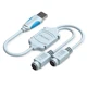 USB to PS2 White