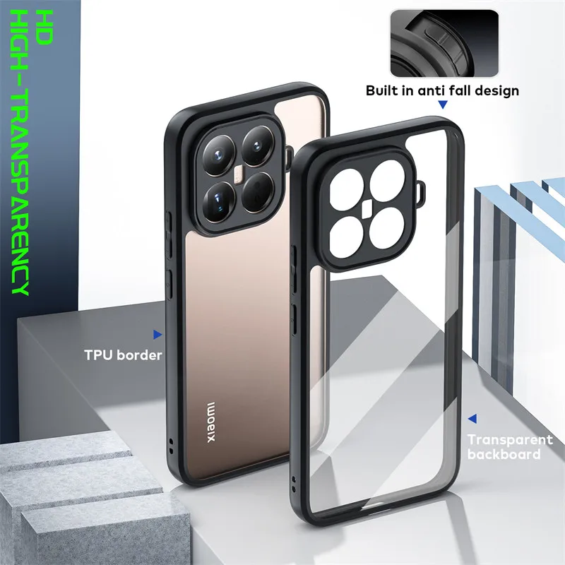 Para Xiaomi 15T Pro Funda Xiaomi 15T Funda suave TPU marco PC Protector de parachoques duradero Fundas protectoras traseras para teléfono en Mi 15T Pro Funda - imagen 5