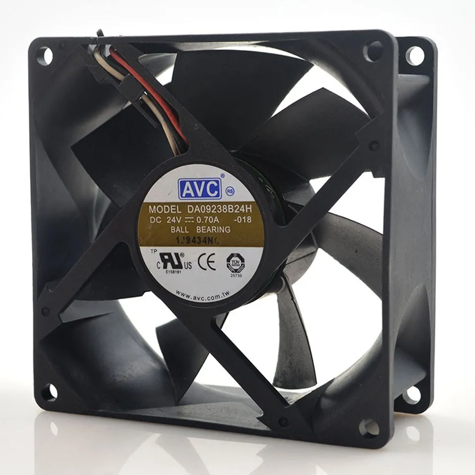 Ventilador de refrigeración cuadrado, 1 piezas, DA09238B24H -018 9238 92mm 24V DC 0.7A, servidor de ordenador, inversor, 3 cables para AVC - imagen 2