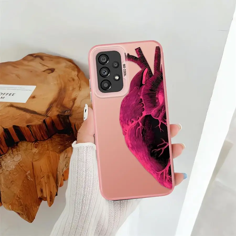 Funda trasera de teléfono para Xiaomi Redmi 14C 13C A1 A2 Plus 12C A5 K60 9C 10C 9T corazón rojo y azul - imagen 5