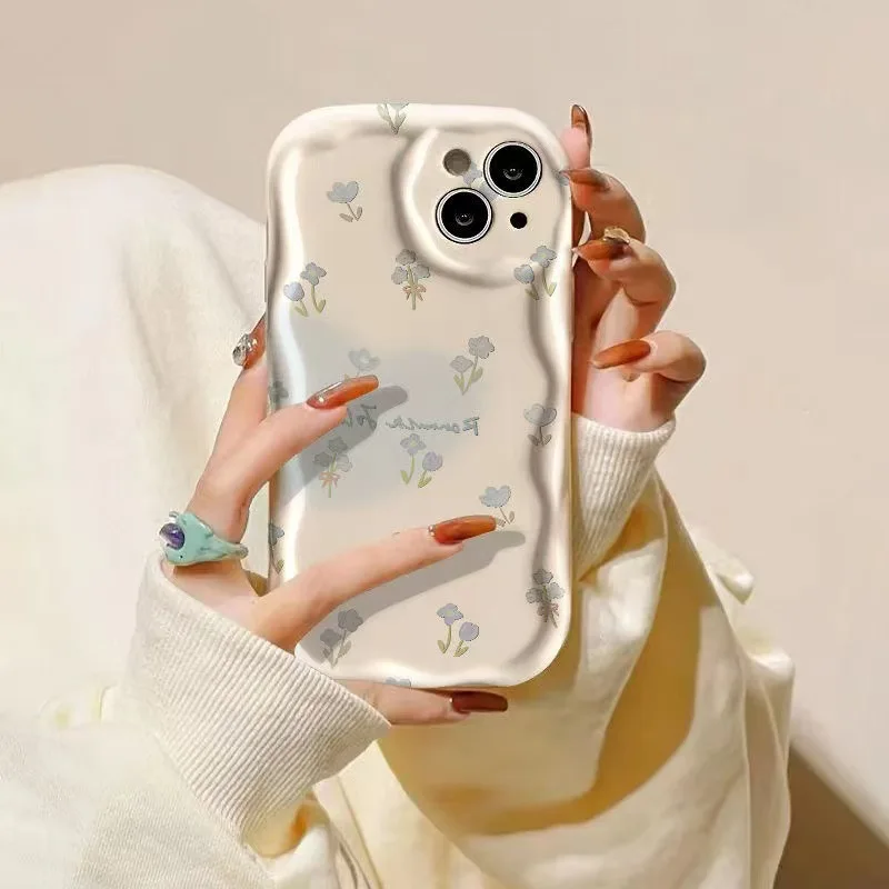 Funda de teléfono con patrón de flores pequeñas de pantalla completa para iPhone 17 16 15 14 11 12 13 Pro Max Plus X XR XS Max 17 Air funda trasera de silicona - imagen 4