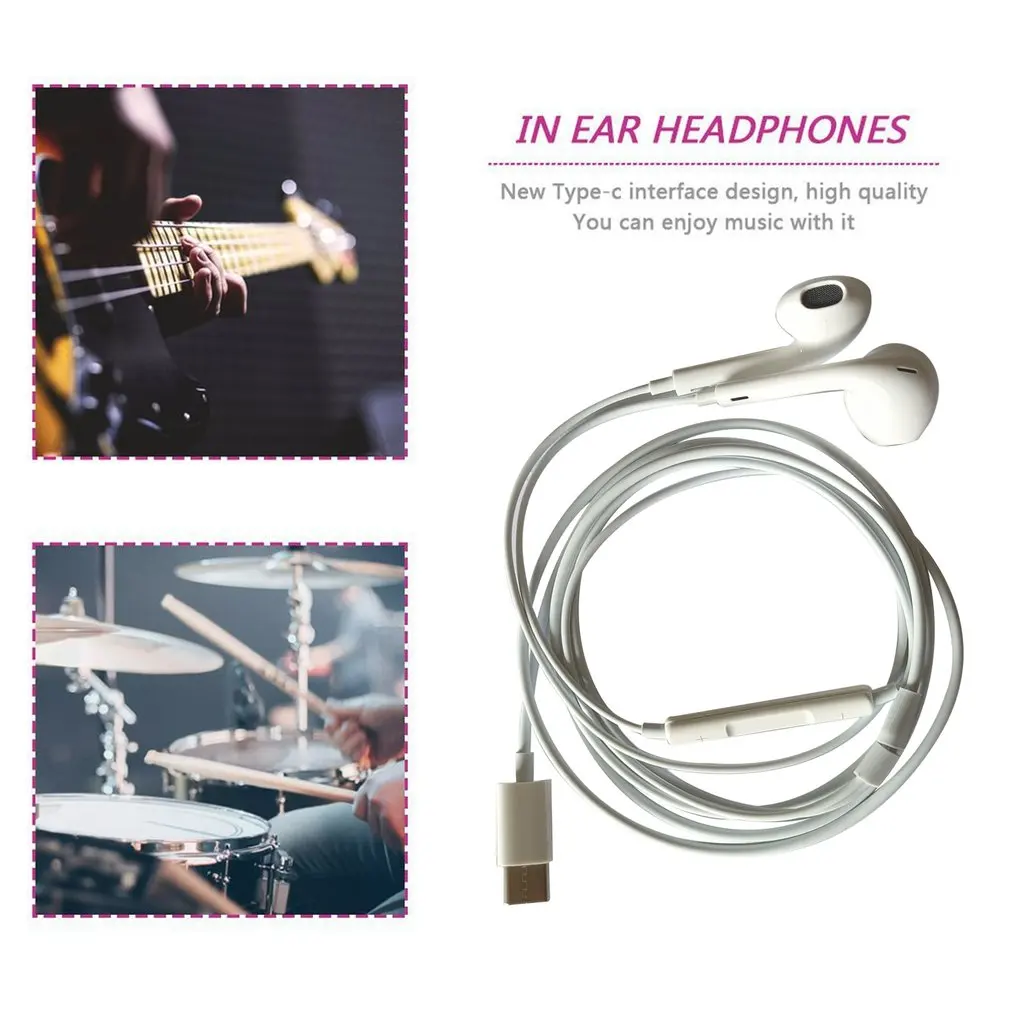 Auricular Digital USB tipo C Original, accesorio de auriculares con cable, Control en la oreja, auriculares digitales para teléfono inteligente - imagen 2