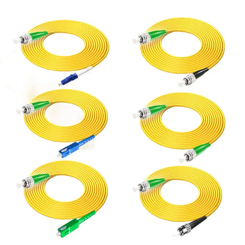 Cable de conexión de fibra óptica 9/125 652D Simplex SC/APC FC/APC LC/APC a UPC LC FC SC Pigtail FTTH CATV Cable de conexión óptico 1m-40m - imagen 3