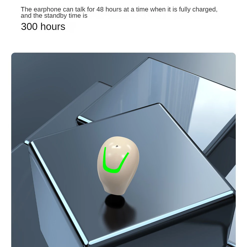 Mini auriculares invisibles Bluetooth 5,3, auriculares inalámbricos TWS, auriculares intrauditivos HiFi con reducción de ruido ENC y micrófono - imagen 5
