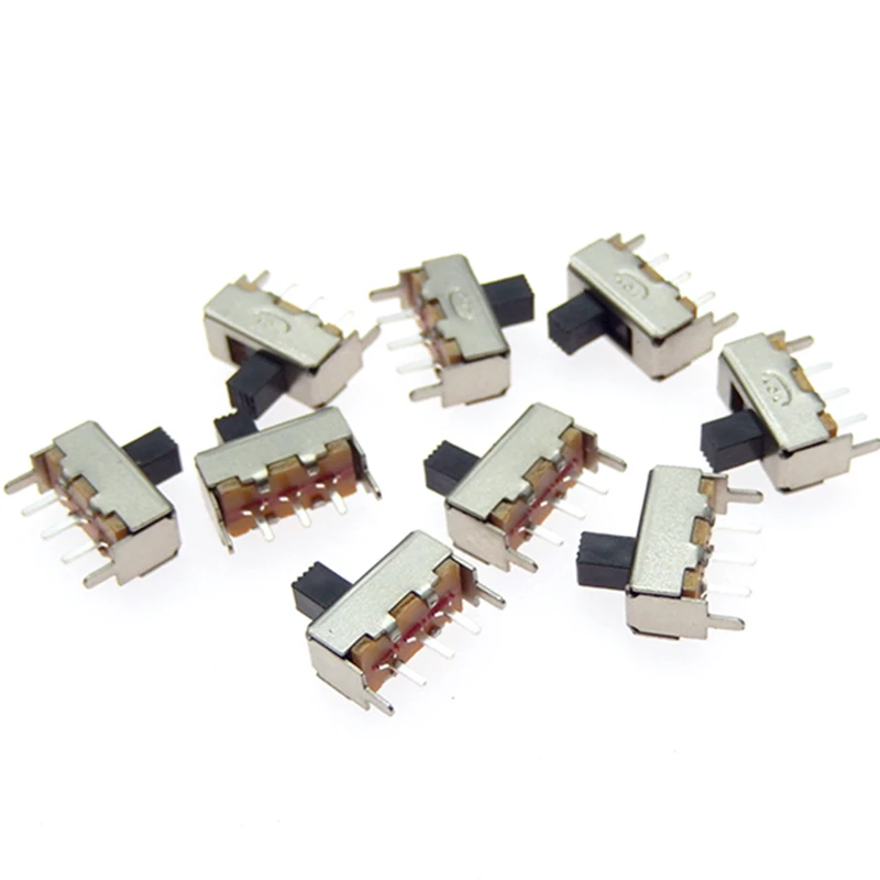 Interruptor de palanca Vertical de una sola fila, piezas SS12F44 de 3 pines, longitud de mango de 4MM, 10 SS-12F44G4 - imagen 4