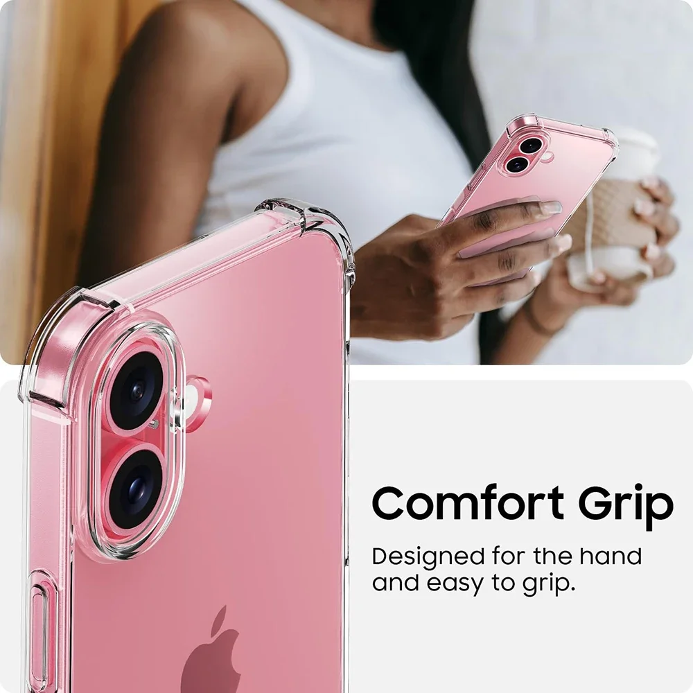 Funda suave de silicona para teléfono a prueba de golpes para iPhone 17 16 15 14 13 12 11 Pro Max Plus, carcasa trasera transparente ultrafina de TPU de lujo - imagen 4
