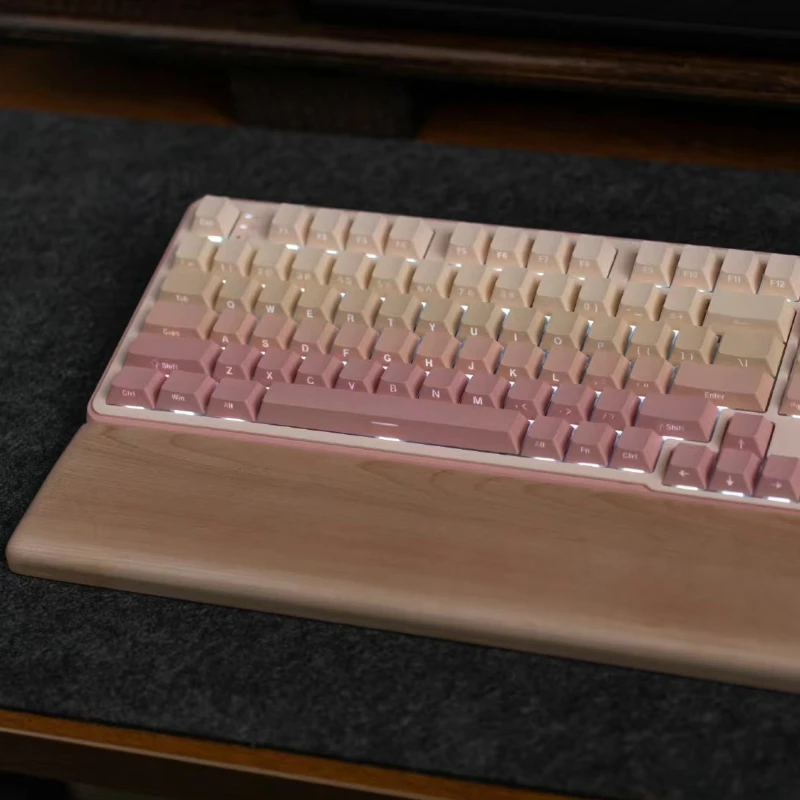 Teclado inalámbrico de tres modos 98, teclado para juegos personalizado ergonómico intercambiable en caliente, pantalla con retroiluminación RGB para teclado mecánico - imagen 2