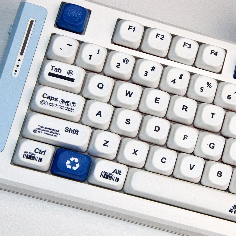 Juego de teclas con tema de advertencia ambiental, teclas de sublimación PBT de 120 teclas, accesorios de teclado mecánico, tapas de teclado personalizadas - imagen 3