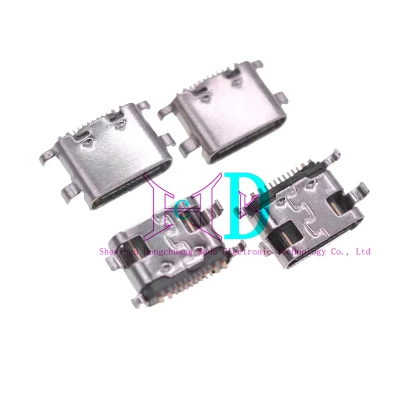 Conector USB tipo C de 16 pines, puerto de carga hembra, conector PCB SMD SMT, enchufe de USB-C DIY, adaptador de reparación DIY, 10 Uds. - imagen 2