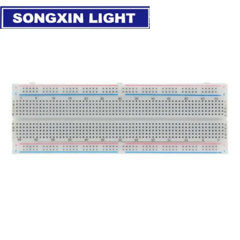 SAMIROB-Placa de pruebas de 400/830 puntos, placa de pruebas de 830 puntos, PCB sin soldadura de MB-102, placa de pruebas de 400 agujeros, MB102 - imagen 2