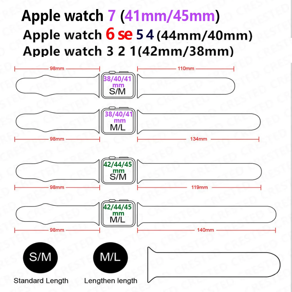 Correas para Apple Watch Band 44mm 40mm 45mm 41mm 49mm 46 42mm 38mm pulsera de silicona correa iwatch serie 10 7 8 se 3 6 9 ultra 2 - imagen 5