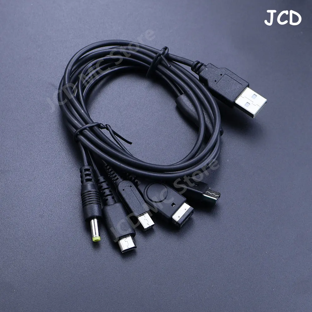 Cable de carga USB 5 en 1 para Nintendo nuevo 3DS Xl Nds Lite Ndsi Ll Wii U Cable cargador para nintendo Gba para Sony Psp 1000/2000 - imagen 3