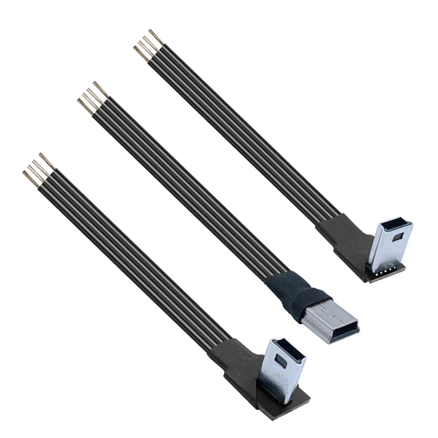 5CM-3M DIY Android micro mini tipo C cable de datos USB cable estañado de un solo cabezal cable de soldadura de 4 núcleos - imagen 5