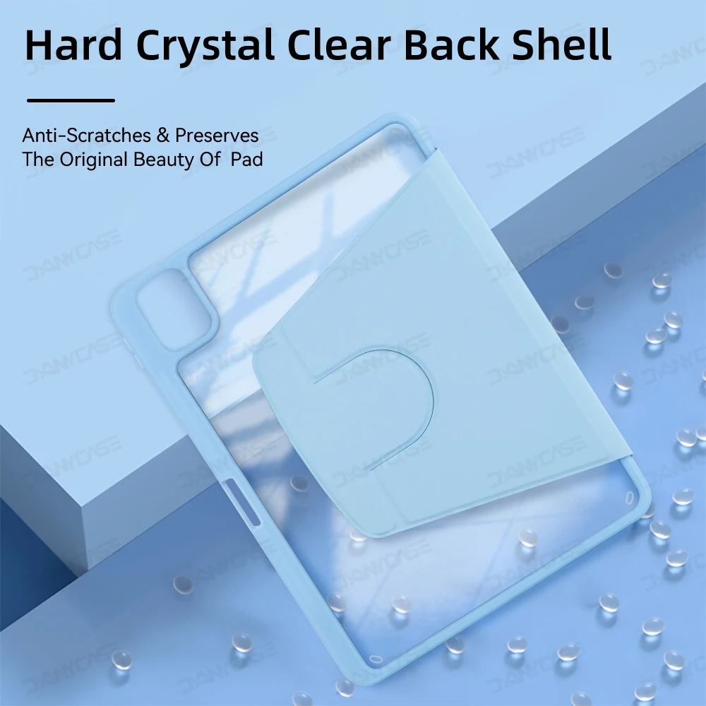 Funda para tableta MiPad 6 12,4 pulgadas 360 °   Rotación para Xiaomi Pad 6/6Pro 11 ''TPU Funda protectora Smart Sleep con soporte y ranura para bolígrafo - imagen 2