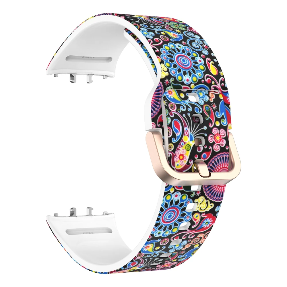 Correa de silicona con estampado de animales y flores para Samsung Galaxy Watch Fit 3, pulsera para Galaxy FIT3 SM-R390 - imagen 3