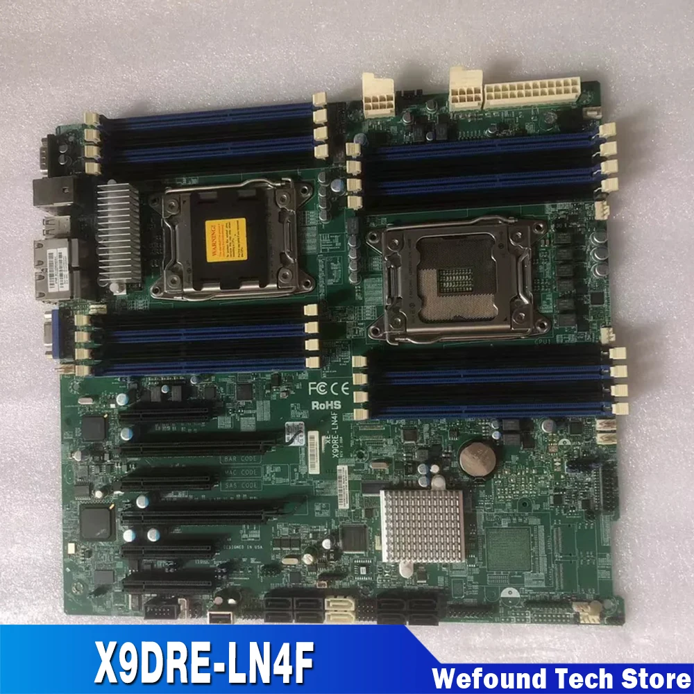 Placa base del servidor E5-2600 Familia ECC LGA2011 DDR3 8x SATA2 y 2x puertos SATA3 X9DRE-LN4F - imagen 4