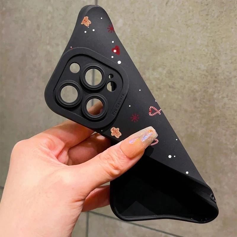 Funda de teléfono con precisión de borde recto y orificio para iPhone 17 Pro Max, fundas para iPhone 16 15 14 13 12 11 XS X XR 7 8 Plus 16E 17Air - imagen 5