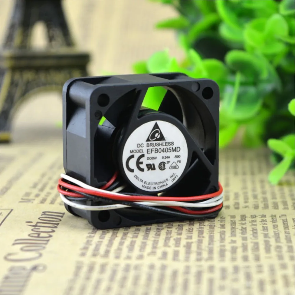 Ventilador 40mm 4020 para Delta EFB0405MD 40x40x20mm 5V 0.24A doble bola 6300RPM 7.17CFM ventilador con interruptor silencioso - imagen 4