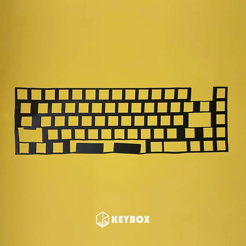 Placa de posicionamiento de teclado Keebox, teclado de espuma Poron, espuma silenciosa para teclado mecánico, diseño 60, diseño 61 63, diseño Tsangan