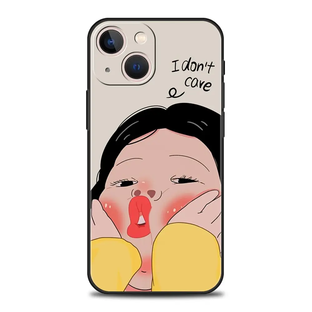 Funda de teléfono con dibujos animados divertidos para niño y niña, funda de TPU suave para iPhone 16 13 15 14 12 11 Pro MAX XR X SE XS 7 8 Plus - imagen 3