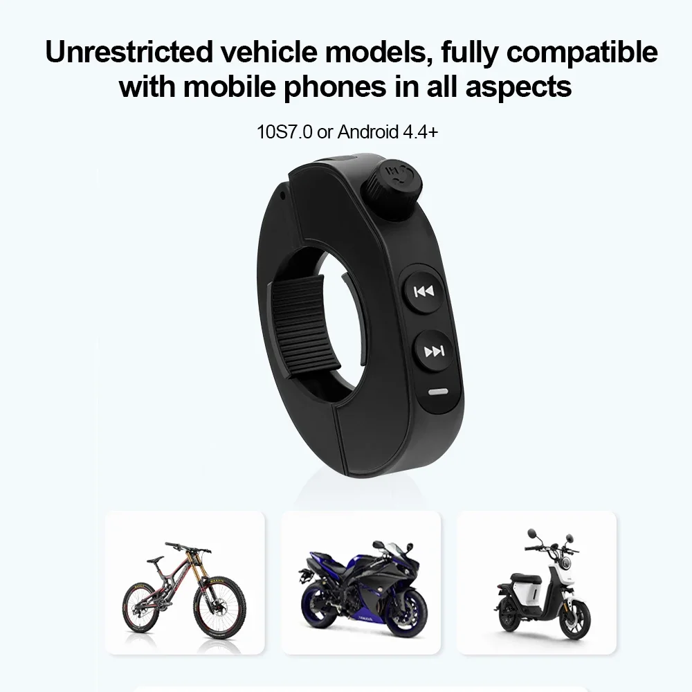 Botón multimedia inalámbrico Bluetooth 5,3, mando a distancia, casco de motocicleta, auricular, volante de coche, reproducción de música MP3 para teléfonos - imagen 2